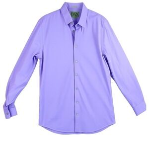 Express Men's Lavender Button-Up Dress Shirt
